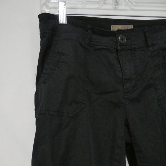 KHAKIS | size 4 | Casual Black Cotton Cargo Pants - Picture 3 of 16
